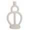 Hello Honey® 12" Ivory Modern Sculptural Taper Candle Holder